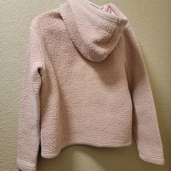 Fila light pink sherpa hoodie - Picture 3 of 3